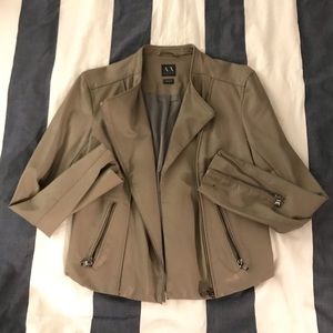 Armani Exchange leather jacket
